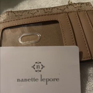 Nanette Lepore Beige Card Holder